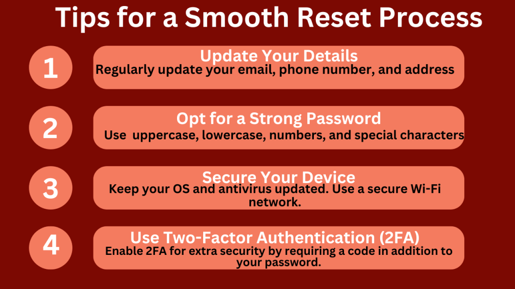 how to reset myNSFAS profile