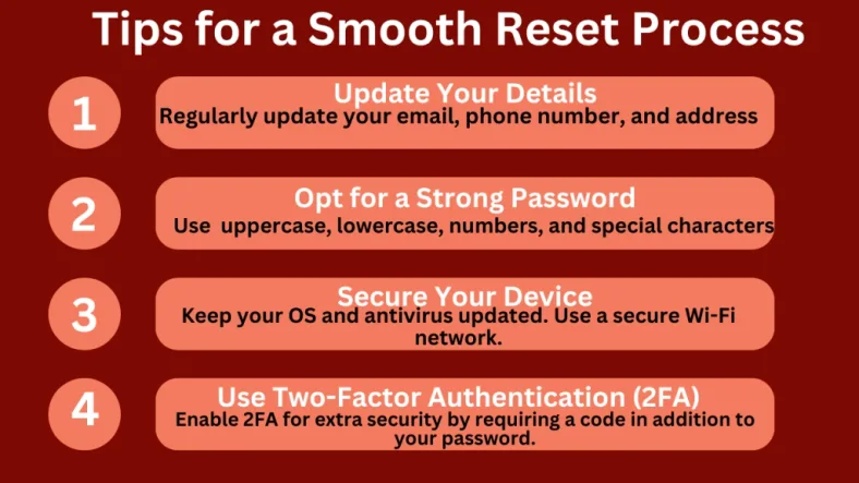 how to reset myNSFAS profile